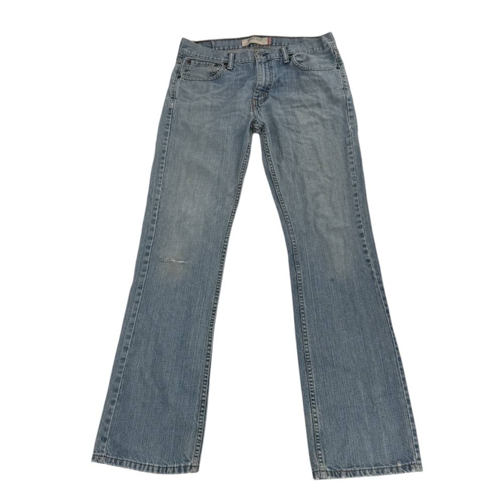 Levi's 527 Boot Cut Frayed Hem Distressed Denim Jeans Size 34 x 34 Men’s